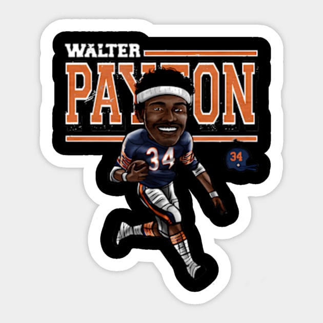 Walter Payton Chicago Coon Sticker by caravalo